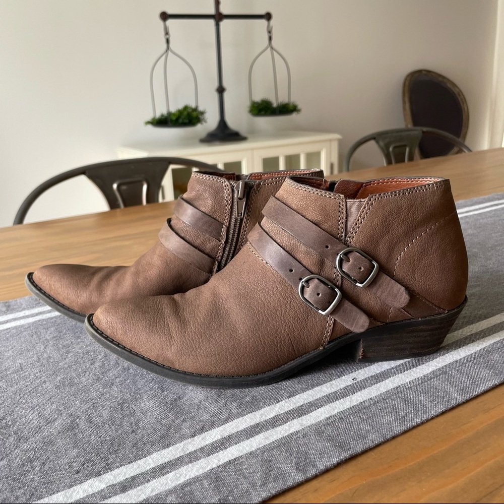 Lucky Brand Light Brown Ankle Boots